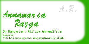 annamaria razga business card